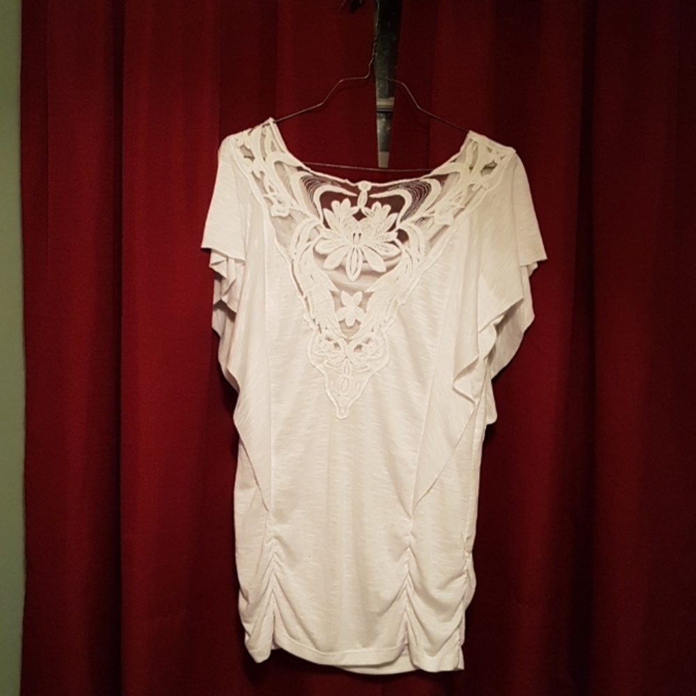Suzy Shier | Sheer Back Top